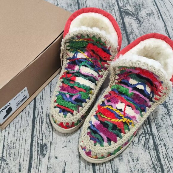 Mou Mou Eskimo Series Ethnic Round-Toe Snow Boots Women - Picture 8 of 8